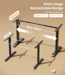 MAIDeSITe höhenverstellbarer Schreibtisch elektrisch mit starken Motor, tischgestell höhenverstellbar 2 teiligen Beinen sowie auch 4 Memory-Steuerung Schreibtisch -T1 Pro(Schwarz) - 3