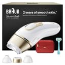 Braun Smart IPL Geräte Haarentfernung Silk·expert Pro 5 — Professionelle Dauerhafte Laser Haarentfernung für Zuhause, Designed in Germany — Inkl. Etui, Venus Rasierer, 3 Aufsätze — PL5321, Weiß/Gold - 1