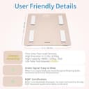 Homebuds Smart Bathroom Scales for Body Weight and Fat, High Precision Assured by Weighing Scales Professional Factory SINCE 2001, App Sync 13 Body Composition with BMI and Body Fat, 400lb Rose Gold - 3