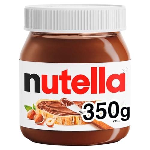 Nutella Hazelnut Chocolate Spread Jar for Pancakes, Unique Recipe for a Smooth Texture and an Unmistakable Taste, Pack of 1 x 350g