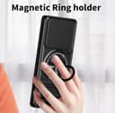 YSONCHAN Phone Case for OPPO Realme GT 6T/Realme GT 6 5G/GT Neo6, Shockproof Cover with Slide Camera Cover, 360° Magnetic Rotating Ring Stand, Anti-Fingerprint Case. Red - 9