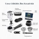 De'Longhi Siebträgermaschine La Specialista Arte EC9155.MB, Espressomaschine mit Mahlwerk, 8 Mahlgrade, 15 Bar, 3 Temperaturen, Milchschaumdüse, 1550W, 1,7L Tank, Edelstahl/Schwarz inkl. Barista-Kit - 9