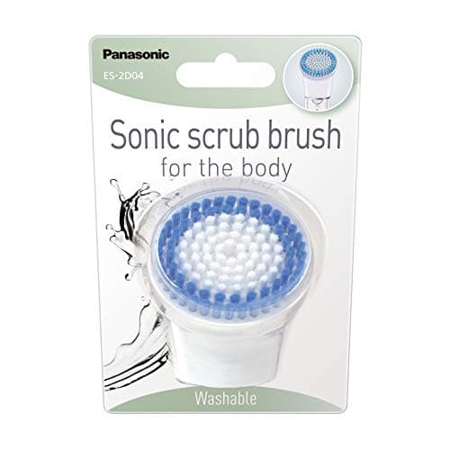 Panasonic ES-2D04-W503 - Cepillo de limpieza eléctrico sónico corporal exfoliante, compatible con la gama de las depiladoras eléctricas mujer ES-EL (EL2A/EL3A/EL7A/EL8A/EL9A)