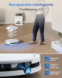 ECOVACS DEEBOT T50 PRO OMNI Gen2 Robot Aspirapolvere Lavapavimenti, (Migliorato da T30 PRO), 21000 Pa, Spazzola Laterale Estensibile e Lavapavimenti, Aggiunta Automatica Soluzione Detergente - 8
