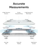 eufy Weighing Scales for Body Weight, Digital Bathroom Scales with Bluetooth, Body Fat Scales, 12 Measurements, Weight/Body Fat/BMI, Fitness Body Composition Analysis, Black, lbs/kg, Scale A1 -White - 3
