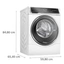 Bosch Lavadora-Secadora, 10,5/6 kg, Serie 8, Dosificación Automática, Silenciosa, Home Connect, AutoDry, Blanco, WNC254A0ES - 2