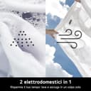 LG AI DD D4R5010TSWS Lavasciuga 10 / 6kg Serie R5 Classe A-10%/D, Lavatrice e Asciugatrice Insieme, 1400 giri, TurboWash360, Steam, Eco Hybrid, Allergy Care, Motore Inverter Direct Drive, Bianca - 5