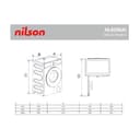 Nilson Lavadora 6Kg Carga Frontal Blanco NL6200AI. 1600W, 1200rpm, Motor Inverter, 11 Programas, Función Stop&Go, Tambor Diamante, Clase de Eficiencia Energética A - 7