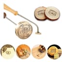 AuraWeave Timbro in Metallo con Logo Personalizzato, Ferro per Marchio Personalizzato per la Lavorazione del Legno, Barbecue e Lavori Manuali, Marchio Resistente per Legno, Pelle, Torte e Carne - 1