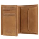 KORUTA Leder Geldbörse Herren mit RFID Schutz I Portemonnaie Groß mit Münzfach I 13 Fächer I Echtleder Geldbeutel für Männer I Brieftasche Wallet Portmonee braun - 8