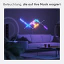 Nanoleaf Lines 60 Grad Starter Kit, 9 Smarten LED RGBW Lichtleisten - Modulare WLAN 16 Mio. Farben Wandleuchte Innen, Musik & Bildschirm Sync, Funktioniert mit Alexa Google Apple, für Deko & Gaming - 4