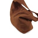 MODELISA - Bolso Saco Piel Antelina Shopper Made In Italy Mujer (Marrón) - 2