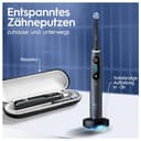Oral-B iO Series 8 Plus Edition Doppelpack Elektrische Zahnbürste/Electric Toothbrush, PLUS 4 Aufsteckbürsten, 6 Modi für Zahnpflege, Reiseetui, Designed by Braun, black/violet - 8