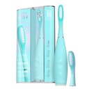 FOREO ISSA 4 cepillo de dientes eléctrico sónico recargable 4 en 1 con USB, cabezal extra, silicona suave, blanqueador dental, impermeable, ideal para viaje, limpieza profunda - Artic Blue - 1