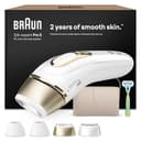 Braun Luz Pulsada Silk-expert Pro 5, Alternativa a Depiladora Laser, Eliminación Del Vello En Casa, Depiladora IPL Con Funda, Maquinilla Venus, 4 Cabezales Para Cara y Cuerpo, Blanca/Dorada, PL5342 - 1