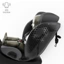 Kinderkraft I-GROW 2 PRO Seggiolino auto 0-36 kg, I-SIZE 40-150 cm, Seggiolino 360 girevole, con Isofix Base, Reclinabile Posizione sdraiata, Poggiatesta regolabile, Gruppo 0 1 2 3, Grigio - 8