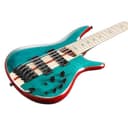 Ibanez SR1425B Premium Caribbean Green Low Gloss 5-String Electric Bass Guitar with Gig Bag - 3