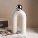 Kityemo Escultura de Cerámica Moderna, Decoración Minimalista Arco con Bola, Decoración Hogar Sala de Estar, Diseño Contemporáneo - 9