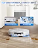 ECOVACS Deebot T50 Omni Gen2 Robot Aspirador Fregasos, 15000 Pa, Cepillo Lateral Extensible y Fregasos, ZeroTangle 2.0, Lavado con Agua Caliente a 75 ℃, Ultrafino 81 mm, Blanco - 7