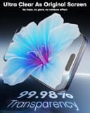 OMOTON für iPhone 17 Pro Panzer Schutz Glas mit Rahmen-Installationshilfe, kompatibel mit iPhone 17 Pro Kamera Schutzfolie, Anti- Kratzer, Bläschenfrei, 9H Härte Folie, 3+2 Stück - 8