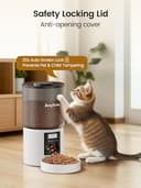 Distributore Automatico Cibo Gatti 4L Dispenser Crocchette Gatto Con Timer Programmabile e 10S Registrazione Distributore Cibo Gatti 1-6 Pasti al Giorno per Animali di Piccola e Media Taglia - 6