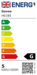 Govee RGBIC LED Strip Light with Covers, 5M Glide Wall Light Work with Alexa & Google Assistant, LED Profile with Strip for Bedroom, Skirting, Cabinet - 10