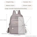 KESUDE Rucksack Damen Klein Rucksacktasche Wasserdicht Schultache Cityrucksack Daypacks Nylon Casual Rucksackhandtaschen Backpack Schulrucksack für Damen Frauen Alltag Schule Travel Arbeit - 4