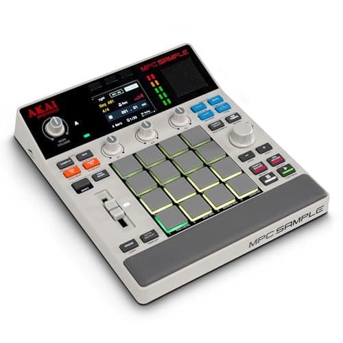Akai Professional MPC Sample Sampler, Secuenciador y Procesador de Efectos Portátil Standalone con Batería Recargable, USB-C, Altavoz Integrado y Micrófono