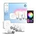 Hue Essentials Kit Inicio: Hue Bridge + 4 bombillas led inteligentes E27, Luz Blanca y Colores, regulable 2200-6500 K, compatible con Alexa, Google Assistant, Samsung SmartThings y Apple Home - 1