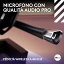 Logitech G Astro A50, cuffia con microfono gaming wireless LIGHTSPEED + base (Gen 5), PRO-G GRAPHENE, passaggio fra 3 sistemi, USB-C per Xbox, PS5, PC/Mac, Nintendo Switch, Switch 2, Bluetooth - Nero - 5