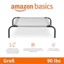Amazon Basics Kühlendes erhöhtes Hund Haustierbett, Grau, Größe L, L 130 x B 80 x H 19 cm - 2