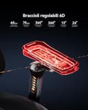 AutoFull M6 Pro 2.0 Sedia Gaming Ergonomica | Prima Sedia da Gaming al Mondo Riscaldata e Ventilata, Gaming Chair con Supporto Lombare Regolabilee, Braccioli 6D, Poggiatesta 3D e Poggiapiedi (Nero) - 7