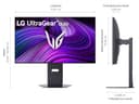 LG UltraGear OLED 32GX850A Monitor Gaming 32" UHD 4K 165Hz / FHD 330Hz, OLED 0,03ms (GtG), G-Sync Compatible, AMD FreeSync Premium Pro, VRR, HDR400 True Black, HDMI 2.1, DP, Hub USB, AUX, Nero - 10