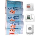 BUNMO Kotbeutel für Katzen, Katzenstreubeutel für PURA Max, PURA Max 2 und Pure X, 5 Rollen x 20 (100 Stück), 55 * 30 cm - 1