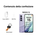 XIAOMI Redmi 15, Smartphone 8+256GB, DotDisplay FHD+ 144Hz da 6,9", Snapdragon 685, doppia fotocamera AI da 50MP, Batteria da 7000mAh, Garanzia di 2 anni, Nero, Caricabatterie non incluso - 3