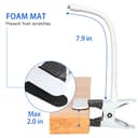 iTODOS 2Pack Baby Monitor Mount Compatible with Nanit Pro Smart Baby Monitor & Flex Stand Baby Monitor, 8inches Flexible Arm Monitor Accessory,Attach Your Baby Cam Wherever You Like - 7