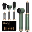 Hair Styler Set Hairstyler 5 in 1 Haarstyler, Airstyler Air Curlers Föhn 5 in 1 Mit Rundbürstenföhn Haarstyler Warmluftbürste Föhn Lockenstab Luft Thermal Brush Für Glätten, Trocknen, Volumen, Locken - 1
