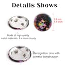 GTOTd I Love Rock and Roll Pins Set Buttons Anstecker (18 Stück 3.8cm) Geschenke Merch Rock Singer Pins Brooch Badges Party Dekoration für Kleidung Taschen Rucksack Jacken Zubehör Crafts Decor Teens - 3