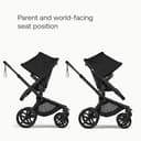 Bugaboo Fox 5 Renew All-Terrain Stroller, 2-in-1 Baby Pushchair, Full Suspension, Easy Fold, Extendable Toddler Seat, One-Handed Manoeuvrability, Black Chassis and Heritage Black Canopy - 6