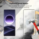 Jewloofa Protector de Pantalla Compatible con OPPO Find X7 Ultra Cristal Templado [1 Piezas] y Protector de Lente cámara [2 Piezas], 9H Dureza, Vidrio Templado para OPPO Find X7 Ultra - 3