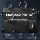 EooCoo Case Compatible for MacBook Pro 16 inch M5 M4 M3 M2 M1 Pro/Max A3428 A3429 A3186 A3403 A2991 A2780 A2485, 2026 2025-2021, [Show Original Texture] Ultra-thin Matte Hard Shell Cover, Frost Black - 2