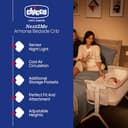 Chicco Next2Me Armonia Bedside Crib, Birth - 6m, Co-sleeping Crib with Motion Sensor Night Light, Adjustable Height, Storage Pockets and Mattress, 07087142610930 - 2