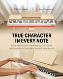 Donner DDP-80 Digital Piano Keyboard 88 Keys Weighted, Hammer Action II, Home Electric Piano Full Size with Stand, Triple Pedal, MIDI Connecting and Headphone Interface, Light Wood Color - 2