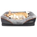 Joyelf - Cuccia ortopedica per cani in memory foam, con rivestimento rimovibile e lavabile e giocattolo sonoro - 1
