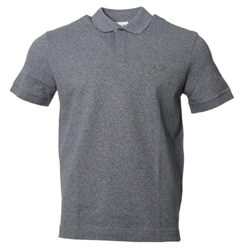 Lacoste Herren Kurzarm Polo Classic Fit (DE/NL/SE/PL, Alphanumerisch, XL, Regular, Regular, Grau meliert)