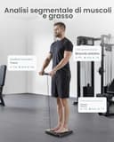 RENPHO Bilancia intelligente per il peso corporeo,bilancia digitale da bagno a 8 elettrodi con BMI, massa grassa e massa muscolare, analizzatore di composizione corporea,MorphoScan Base - 4