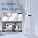 Vimmk Irrigatore Orale Senza Fili, Idropulsore Dentale ad Acqua con Irrigatore Orale Dentale Ricaricabile Impermeabile IPX7 per Viaggi a Casa (Bianco) - 3