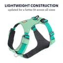 RUFFWEAR Hi & Light Dog Harness, Small Reflective Y-Shaped, Lightweight & Padded No Pull, Quick Release & 2 Lead Attachments, Size S, Alpenglow Pink - 3