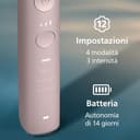 Philips Sonicare DiamondClean 9000 spazzolino elettrico sonico con app, sensore di pressione, 4 modalità di spazzolamento, 3 livelli di intensità, supporto di ricarica, rosa, modello HX9911/79 - 7