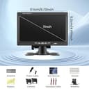 Inefala Digital Inalámbrica Cámara de Visión Trasera Kit con Monitor de 7 Pulgadas HD 1080P y 2 Cámara, Cámara de Marcha Atrás IP68 Impermeable Visión Nocturna 12V-36V para RV Caravana LKW DC - 7